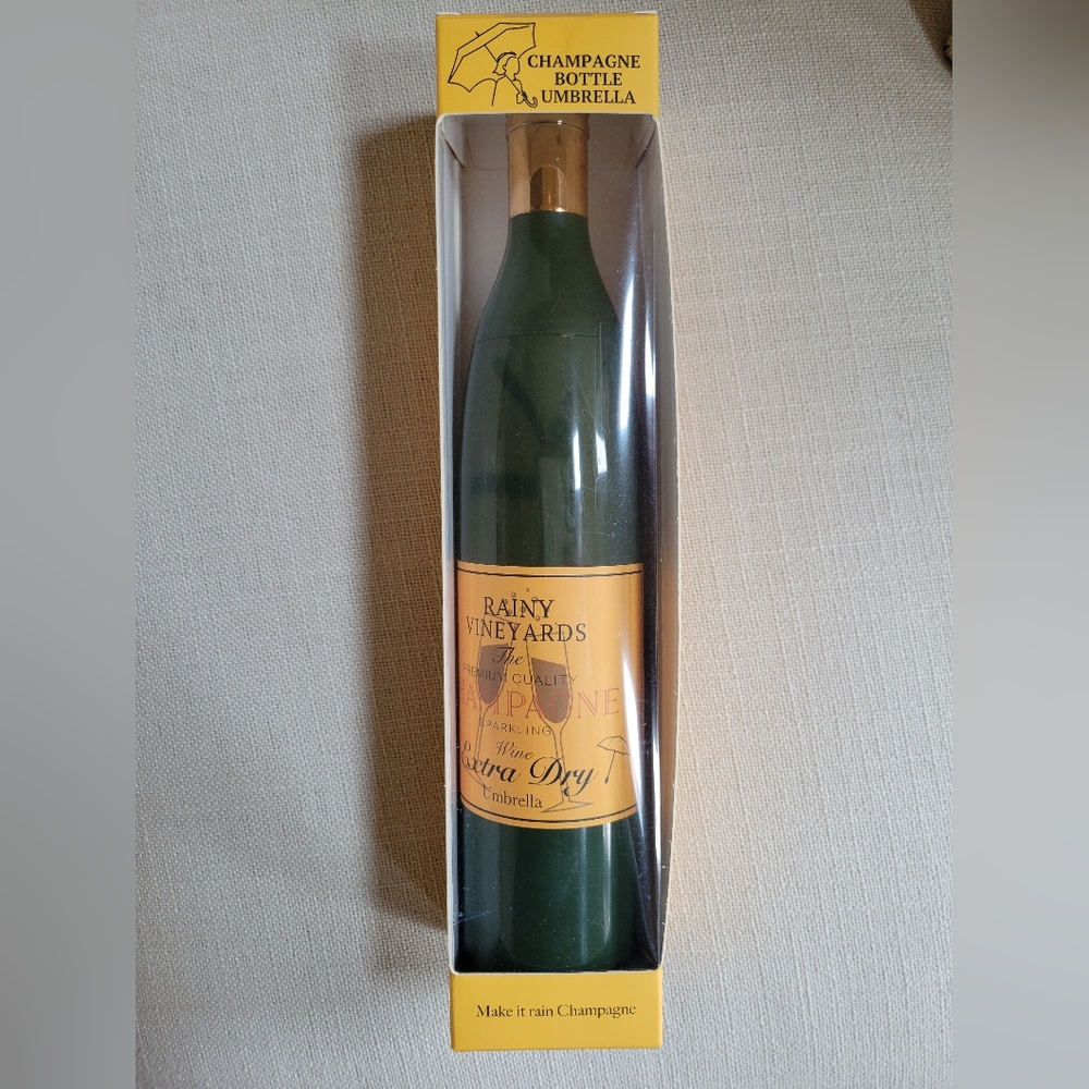 Rainy Vineyards Champagne umbrella